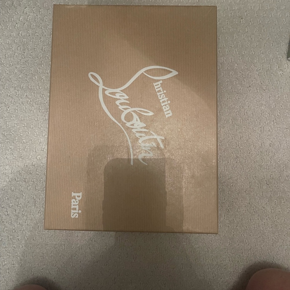 Authentic Christian loubotin shoe box